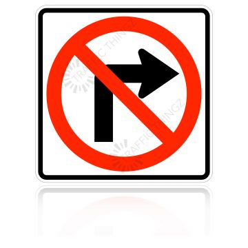 MUTCD R3-1 No Right Turn